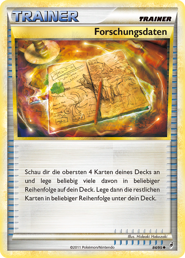 Forschungsdaten 84 — Call of Legends (German Pokémon TCG card)