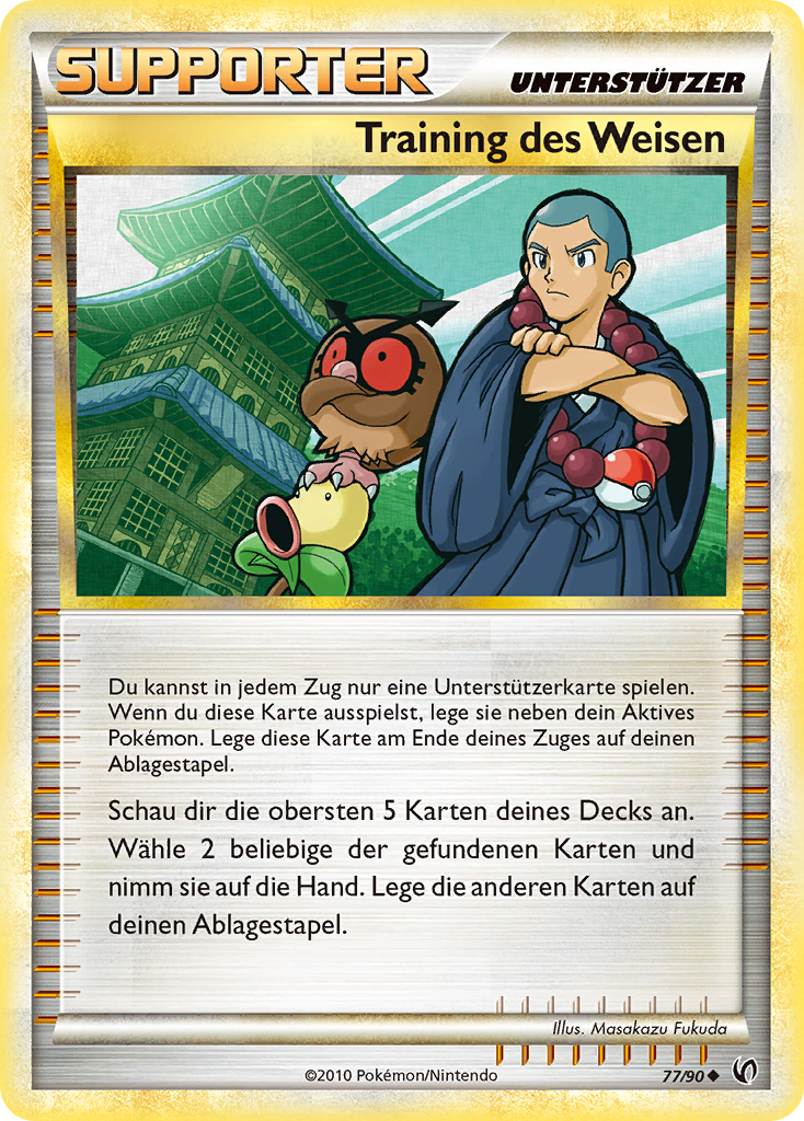 Training des Weisen 85 — Call of Legends (German Pokémon TCG card)