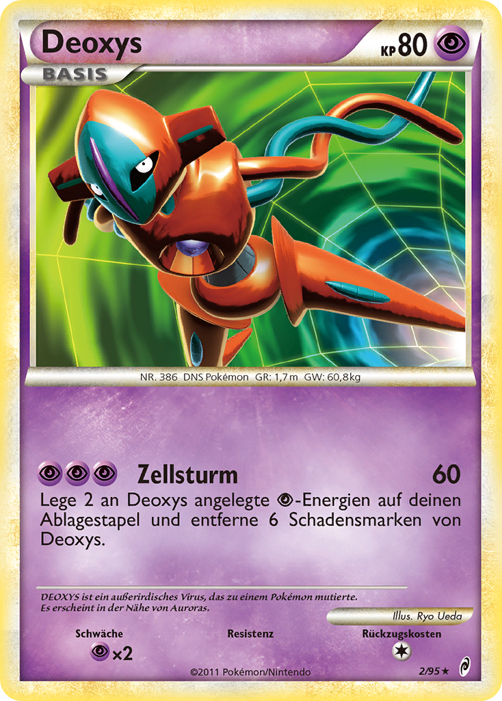 Deoxys SL1 — Call of Legends (German Pokémon TCG card)