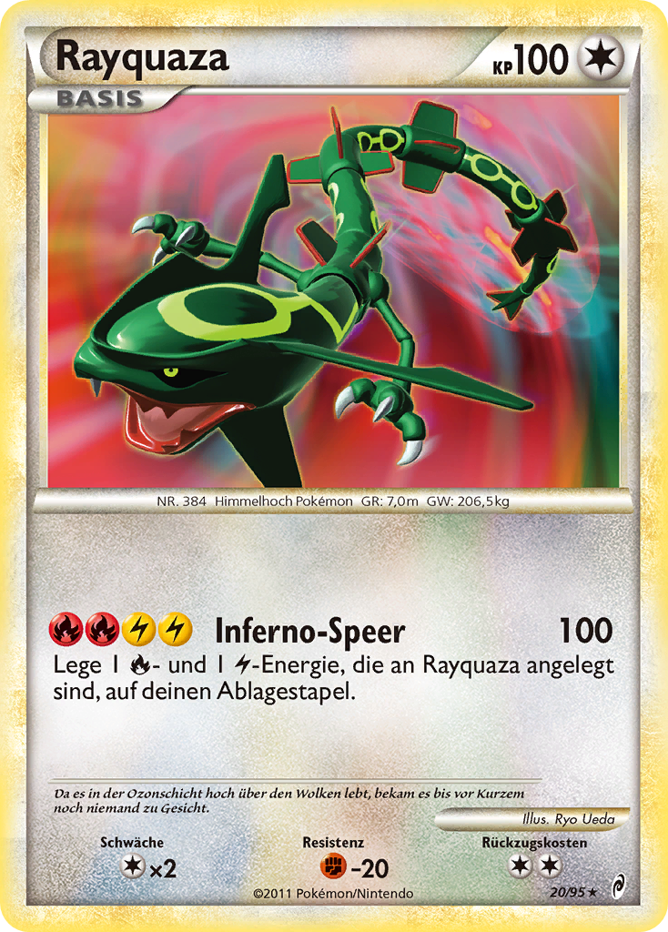 Rayquaza SL10 — Call of Legends (German Pokémon TCG card)