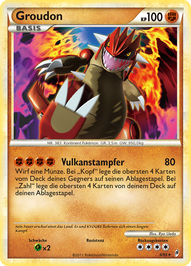 Groudon SL4 — Call of Legends (German Pokémon TCG card)
