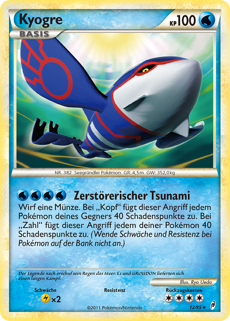 Kyogre SL6 — Call of Legends (German Pokémon TCG card)