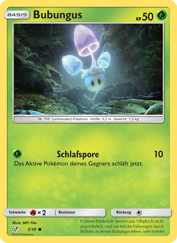 Bubungus 3 — Detective Pikachu (German Pokémon TCG card)