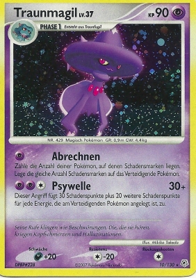 Traunmagil 10 — Diamond & Pearl (German Pokémon TCG card)