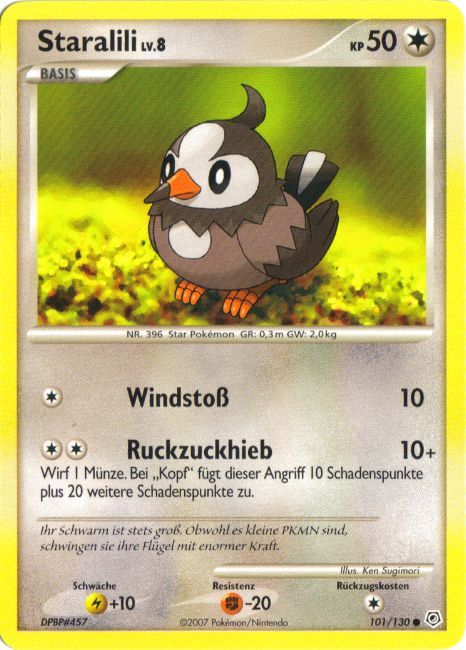 Staralili 101 — Diamond & Pearl (German Pokémon TCG card)