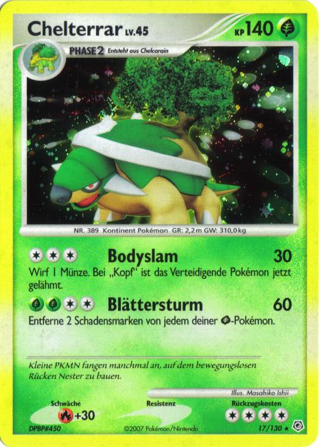Chelterrar 17 — Diamond & Pearl (German Pokémon TCG card)