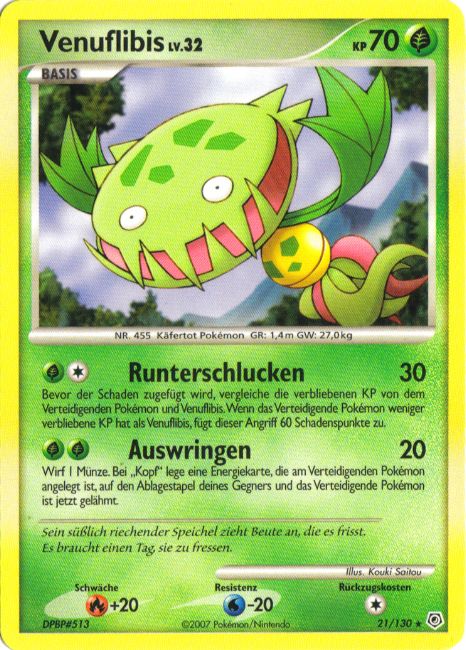 Venuflibis 21 — Diamond & Pearl (German Pokémon TCG card)