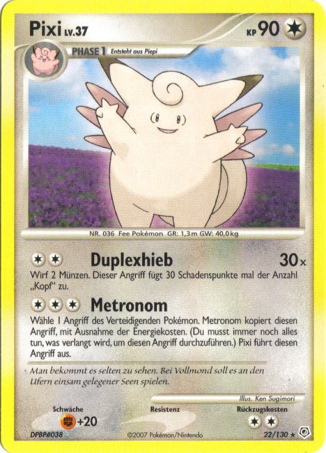 Pixi 22 — Diamond & Pearl (German Pokémon TCG card)