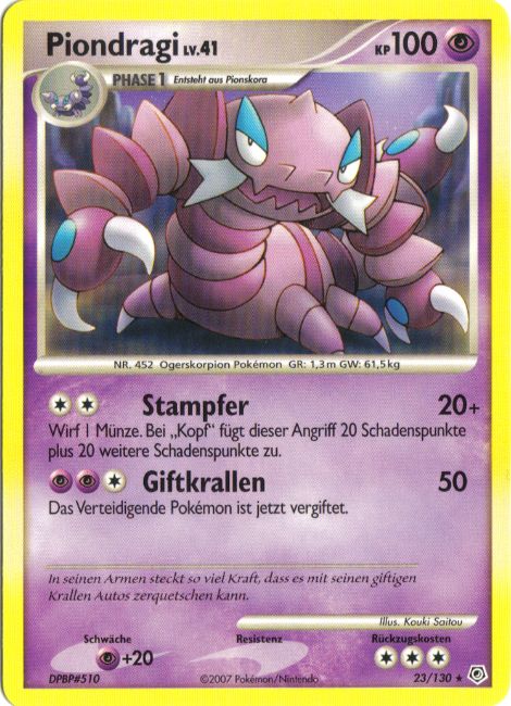 Piondragi 23 — Diamond & Pearl (German Pokémon TCG card)