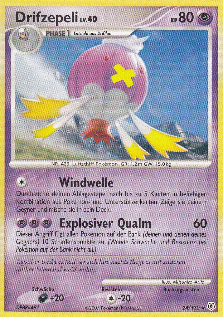 Drifzepeli 24 — Diamond & Pearl (German Pokémon TCG card)