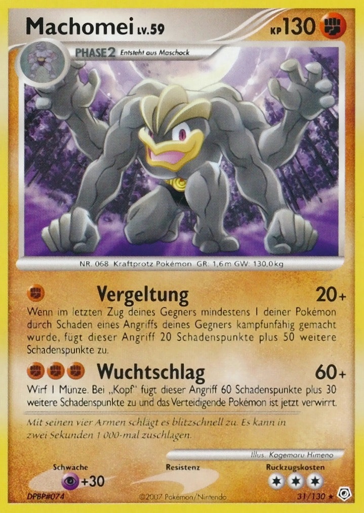 Machomei 31 — Diamond & Pearl (German Pokémon TCG card)