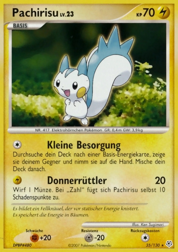 Pachirisu 35 — Diamond & Pearl (German Pokémon TCG card)