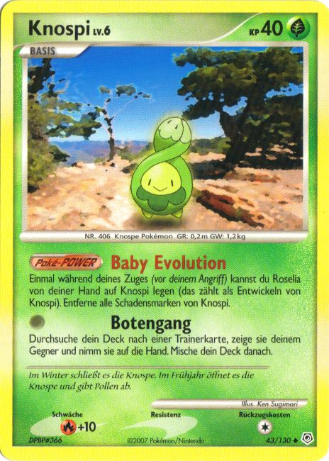 Knospi 43 — Diamond & Pearl (German Pokémon TCG card)