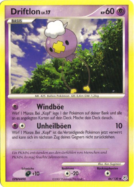 Driftlon 46 — Diamond & Pearl (German Pokémon TCG card)