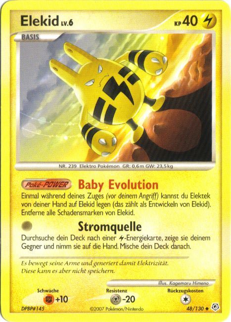 Elekid 48 — Diamond & Pearl (German Pokémon TCG card)