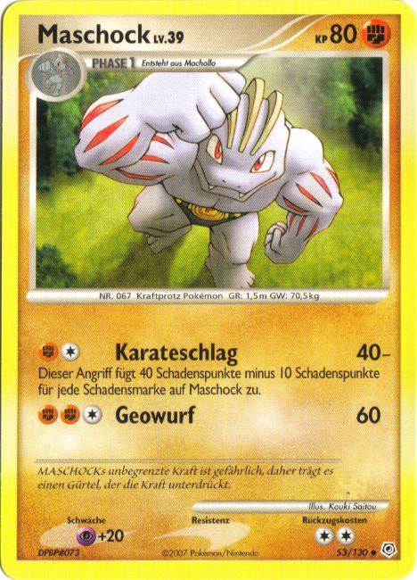 Maschock 53 — Diamond & Pearl (German Pokémon TCG card)