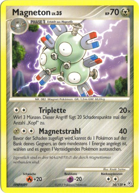 Magneton 54 — Diamond & Pearl (German Pokémon TCG card)