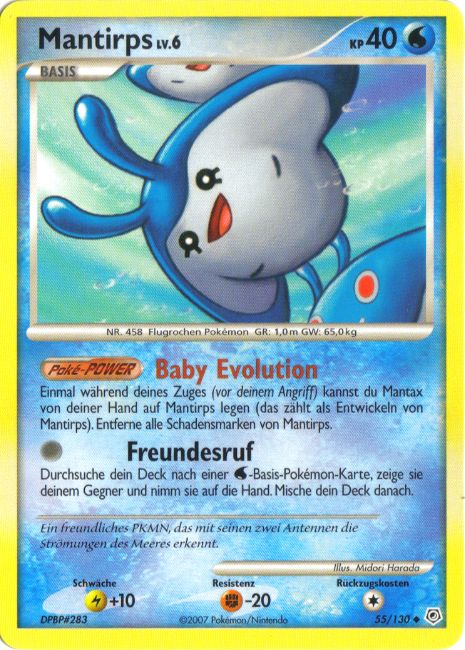 Mantirps 55 — Diamond & Pearl (German Pokémon TCG card)