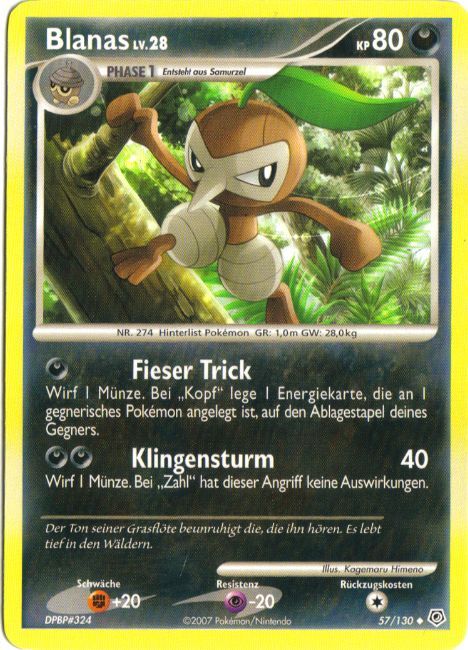 Blanas 57 — Diamond & Pearl (German Pokémon TCG card)