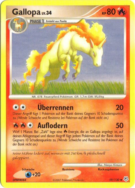 Gallopa 59 — Diamond & Pearl (German Pokémon TCG card)