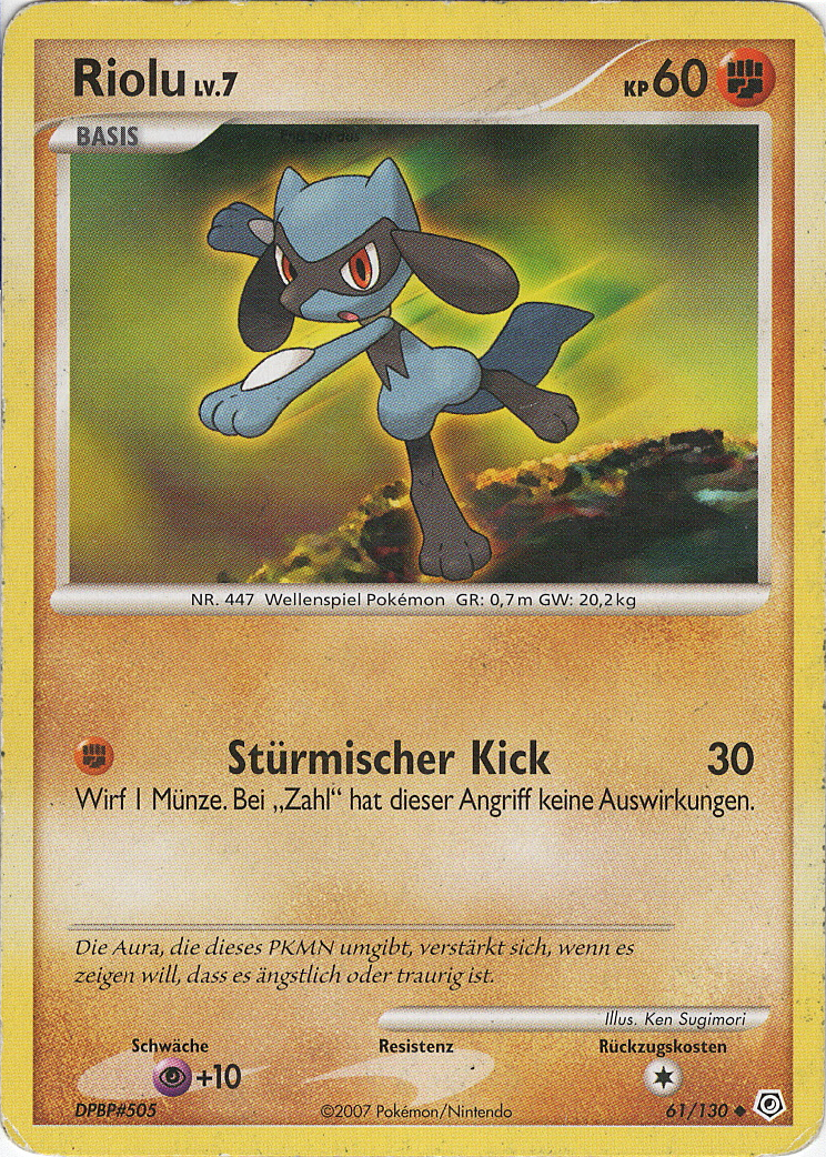 Riolu 61 — Diamond & Pearl (German Pokémon TCG card)