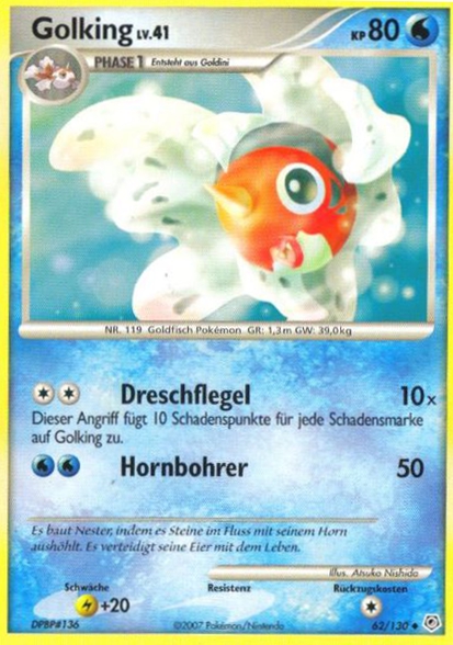 Golking 62 — Diamond & Pearl (German Pokémon TCG card)