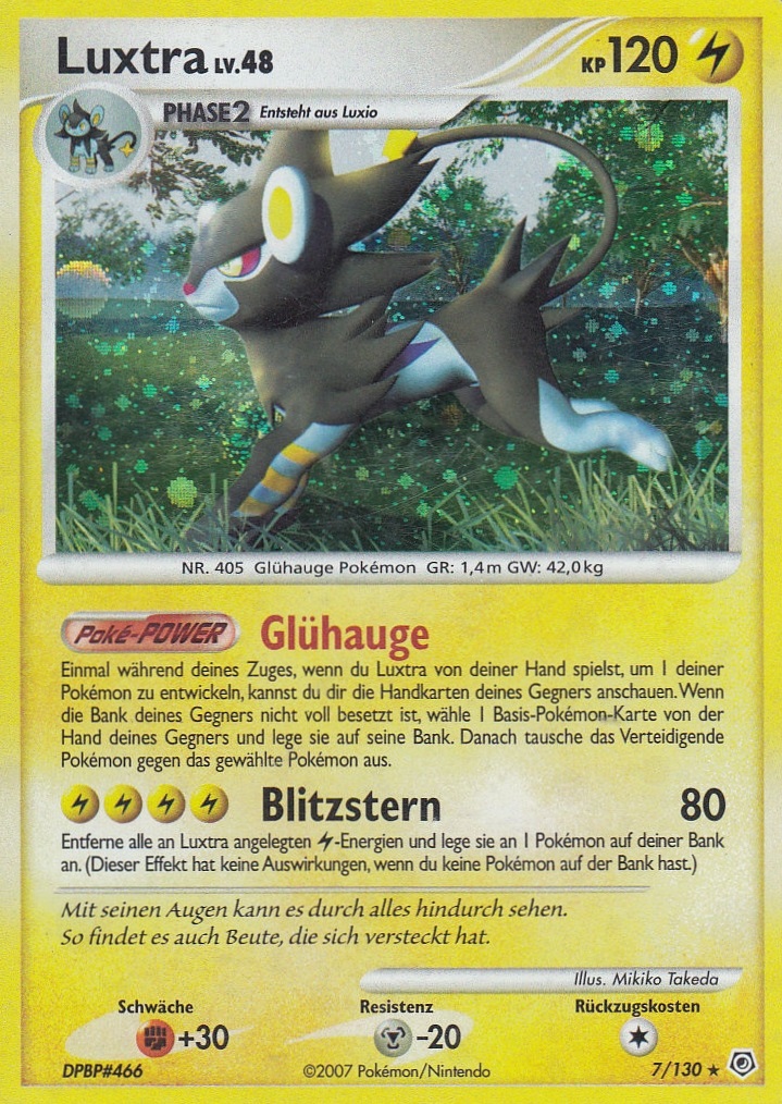 Luxtra 7 — Diamond & Pearl (German Pokémon TCG card)