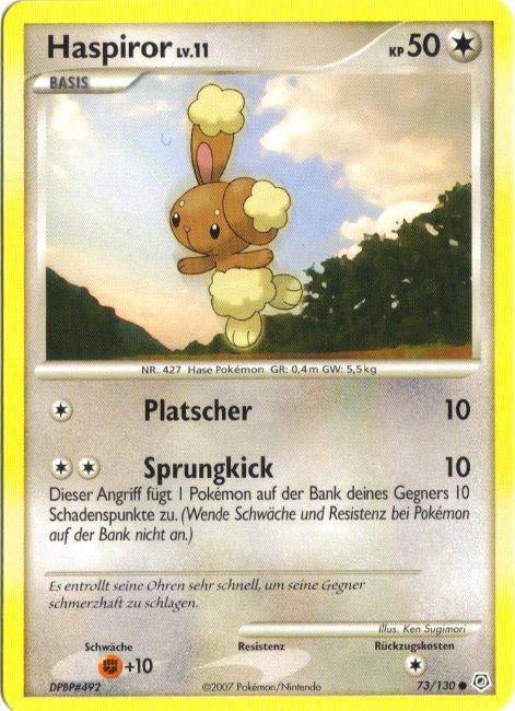Haspiror 73 — Diamond & Pearl (German Pokémon TCG card)