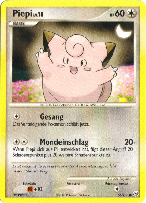 Piepi 77 — Diamond & Pearl (German Pokémon TCG card)