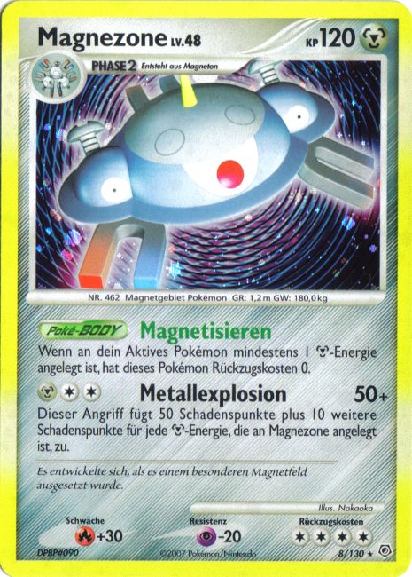 Magnezone 8 — Diamond & Pearl (German Pokémon TCG card)