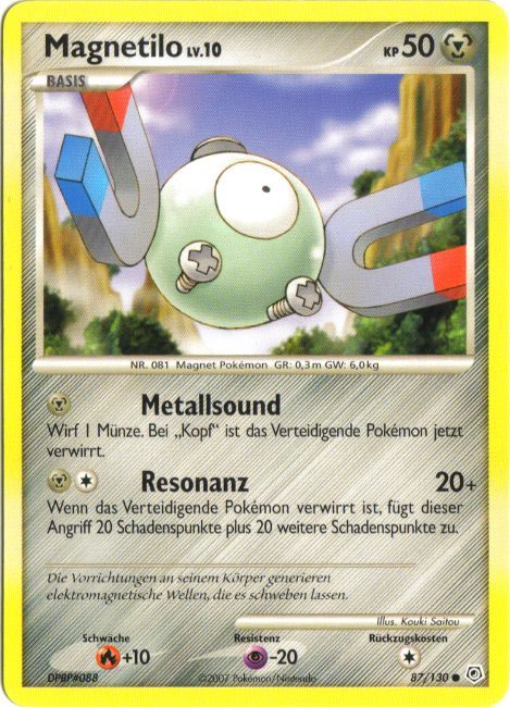 Magnetilo 87 — Diamond & Pearl (German Pokémon TCG card)