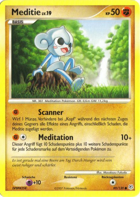 Meditie 89 — Diamond & Pearl (German Pokémon TCG card)