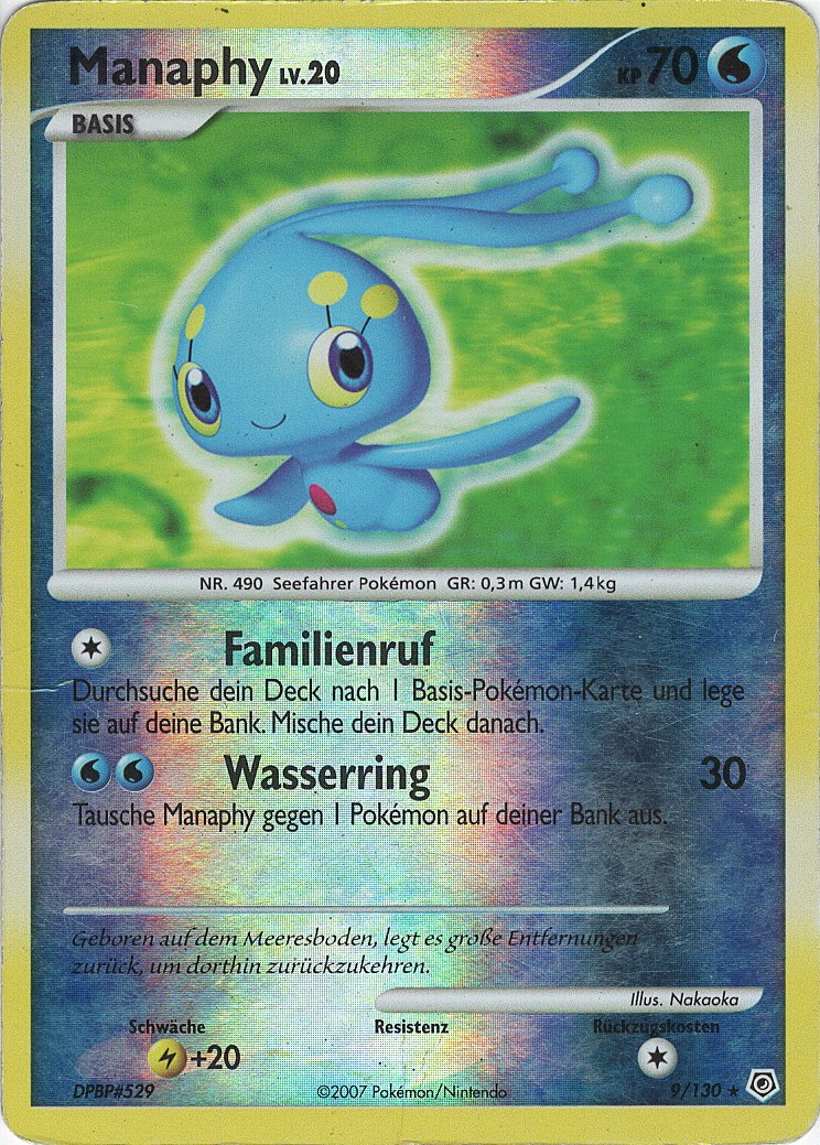 Manaphy 9 — Diamond & Pearl (German Pokémon TCG card)