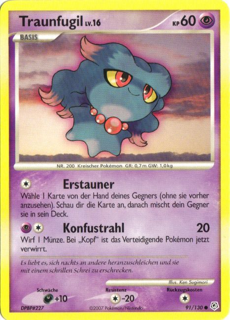 Traunfugil 91 — Diamond & Pearl (German Pokémon TCG card)