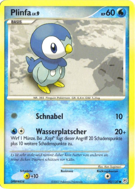 Plinfa 93 — Diamond & Pearl (German Pokémon TCG card)