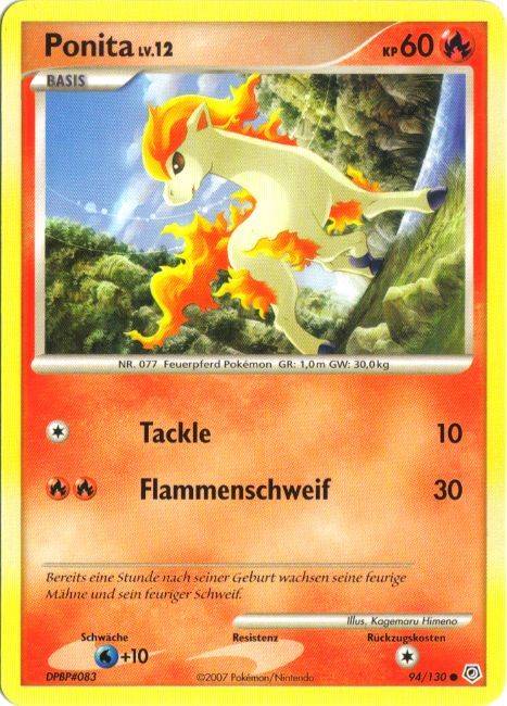 Ponita 94 — Diamond & Pearl (German Pokémon TCG card)