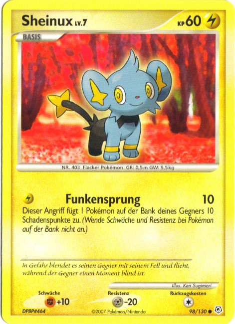 Sheinux 98 — Diamond & Pearl (German Pokémon TCG card)