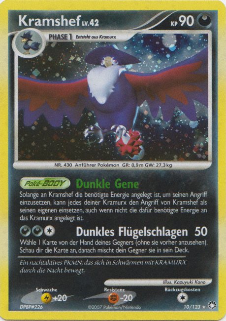 Kramshef 10 — Mysterious Treasures (German Pokémon TCG card)