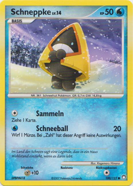 Schneppke 100 — Mysterious Treasures (German Pokémon TCG card)