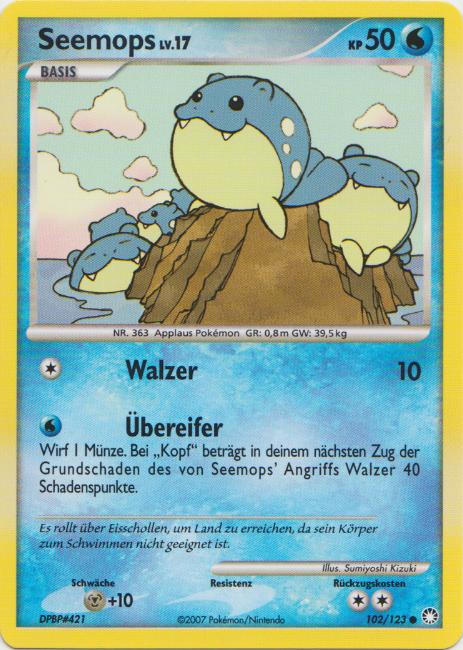 Seemops 102 — Mysterious Treasures (German Pokémon TCG card)