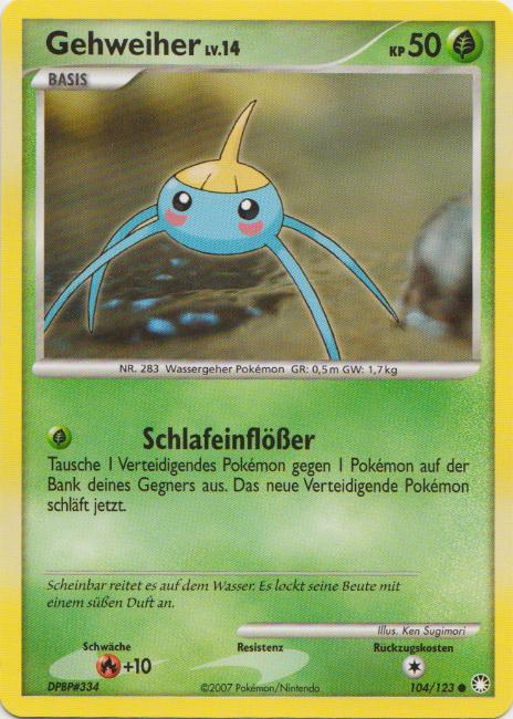 Gehweiher 104 — Mysterious Treasures (German Pokémon TCG card)