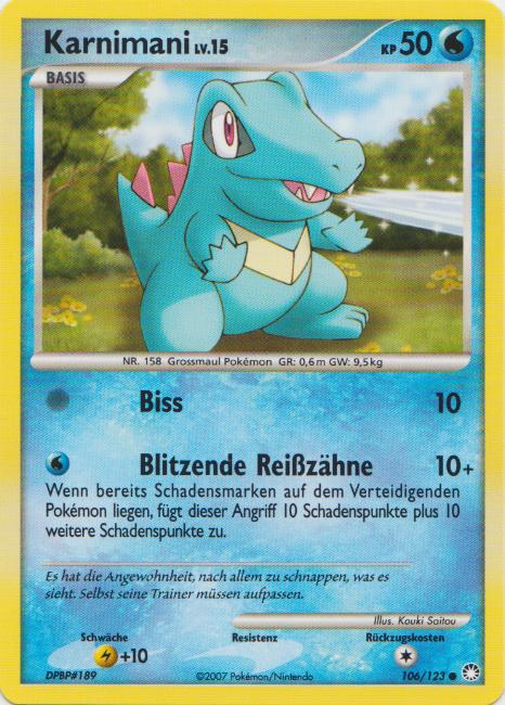 Karnimani 106 — Mysterious Treasures (German Pokémon TCG card)