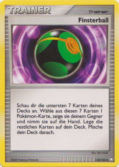 Finsterball 110 — Mysterious Treasures (German Pokémon TCG card)