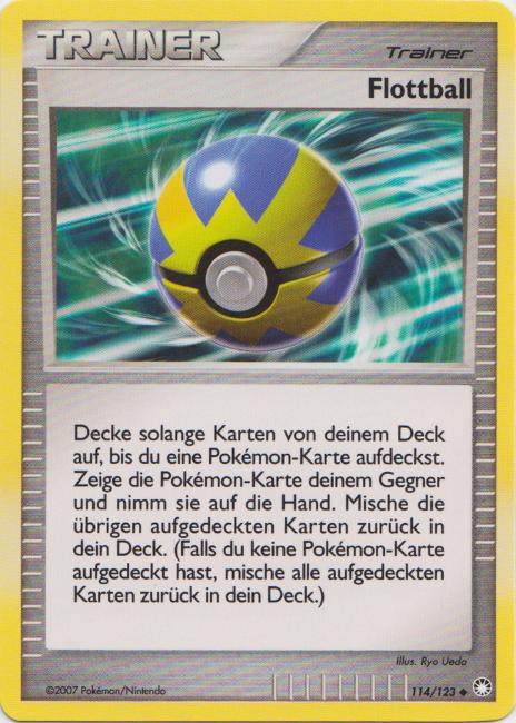 Flottball 114 — Mysterious Treasures (German Pokémon TCG card)