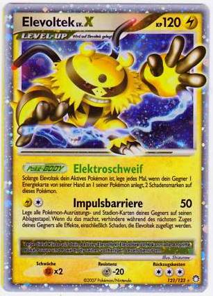 Elevoltek 121 — Mysterious Treasures (German Pokémon TCG card)