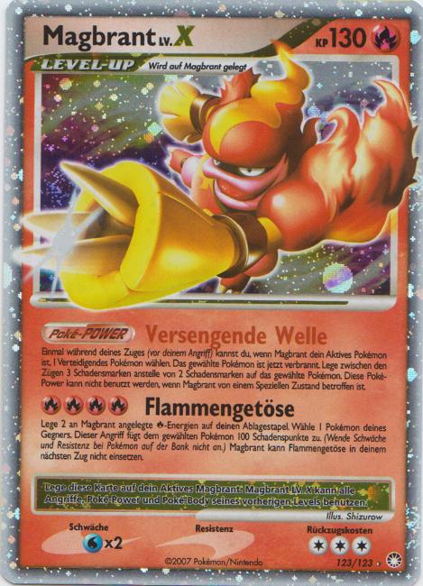 Magbrant 123 — Mysterious Treasures (German Pokémon TCG card)
