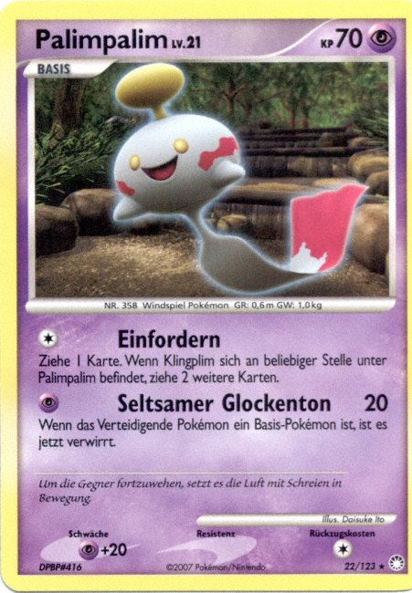 Palimpalim 22 — Mysterious Treasures (German Pokémon TCG card)