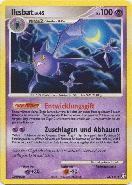 Iksbat 23 — Mysterious Treasures (German Pokémon TCG card)