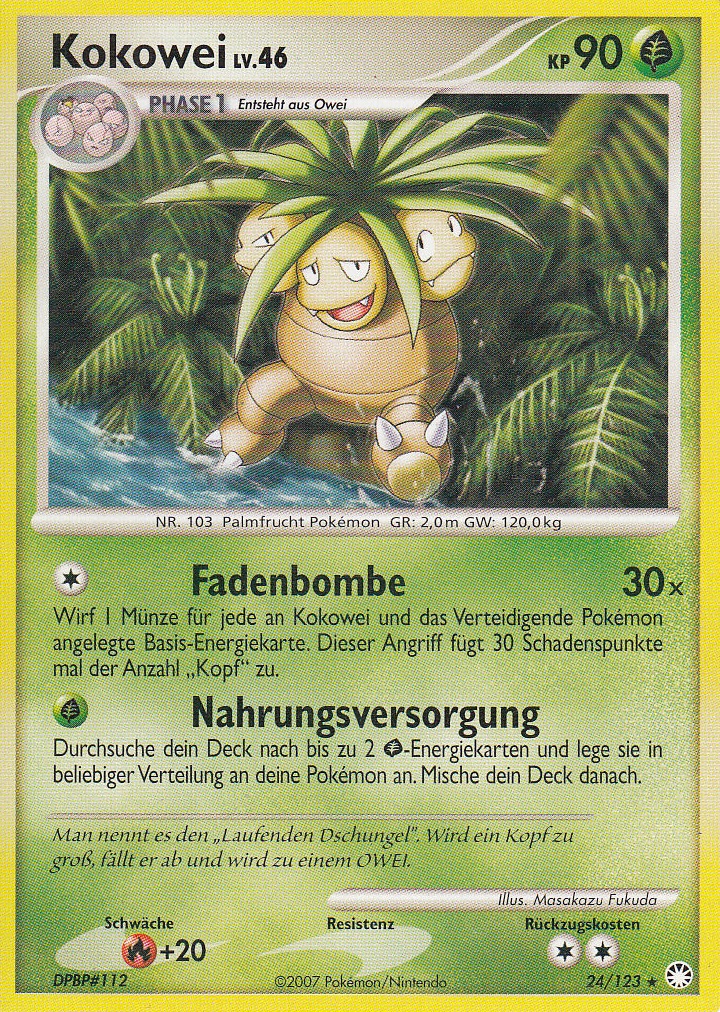 Kokowei 24 — Mysterious Treasures (German Pokémon TCG card)