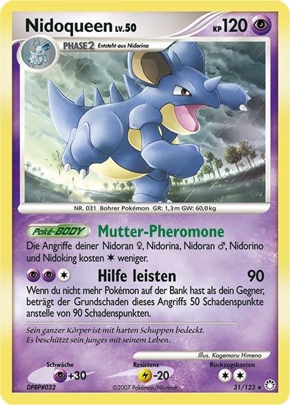 Nidoqueen 31 — Mysterious Treasures (German Pokémon TCG card)